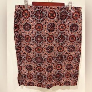 LOFT Outlet Tapestry Print Pencil Skirt